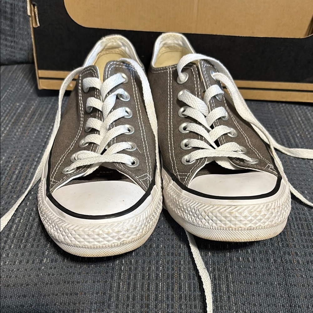 Classic Charcoal and White Converse